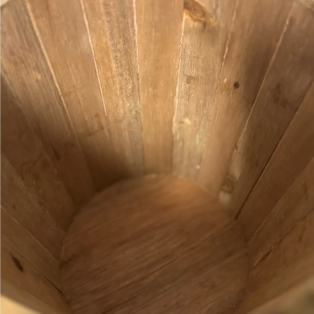 Rustic Merry Christmas Wooden Bucket - Picture 4 of 7